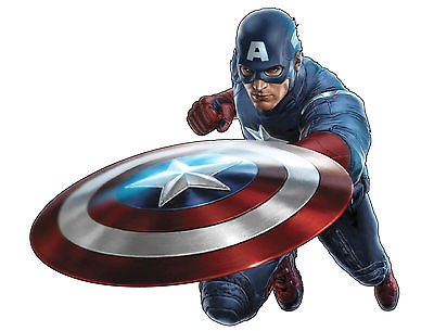 Stickers Bouclier Captain America Avengers 15076 - Stickers Muraux Enfant