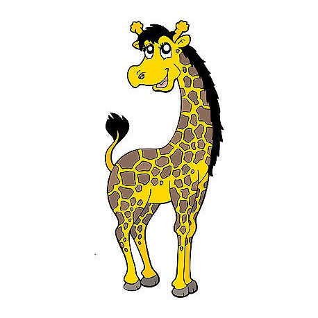 Sticker enfant Girafe réf 3501 (Dimensions de 10 cm à 130cm de hauteur)