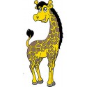 Sticker enfant Girafe réf 3501 (Dimensions de 10 cm à 130cm de hauteur)