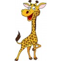 Stickers autocollant muraux enfant Girafe marrante réf 3724 (30 dimensions)