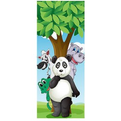 Sticker enfant porte Animaux Panda réf 1724