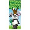 Sticker enfant porte Animaux Panda réf 1724