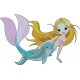 Stickers enfant Sirene dauphin réf 3607 (Dimensions de 10cm à 130cm de largeur)