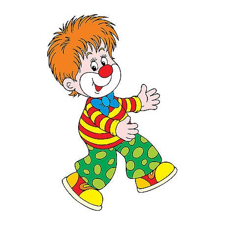 Stickers autocollant muraux enfant Clown réf 3698 (30 dimensions)