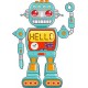 Stickers autocollant muraux enfant Robot réf 3710 (30 dimensions)